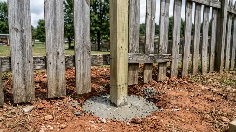 Fence Post Repair & Replacement Knoxville